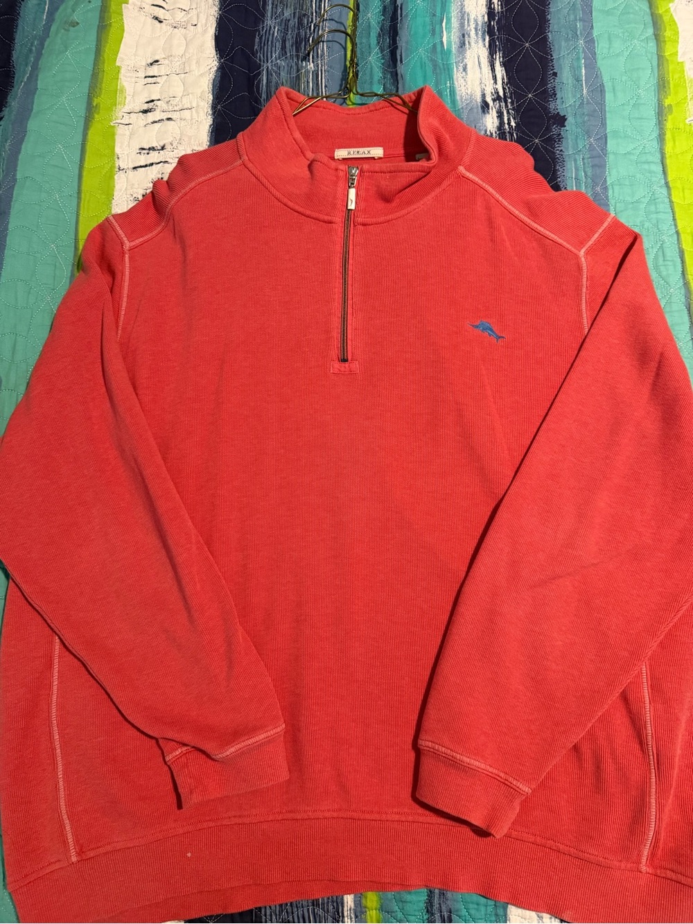 Red Tommy Bahama 1/4 Zip